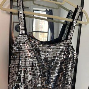 Reformation Kayla sequin top